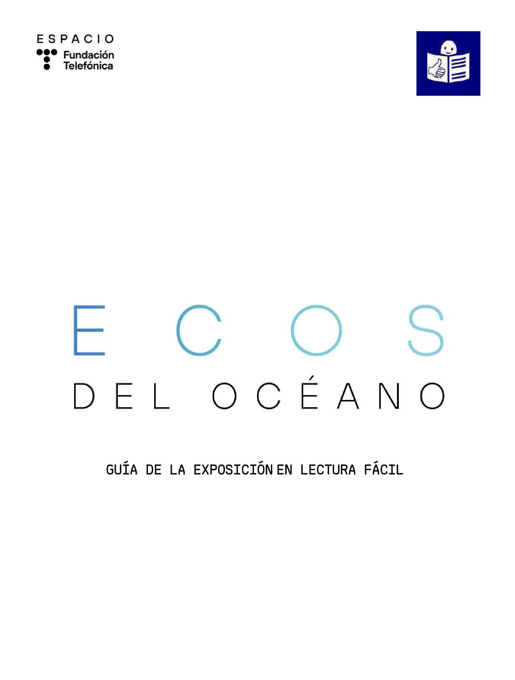 Guía Lectura Fácil Ecos del océano